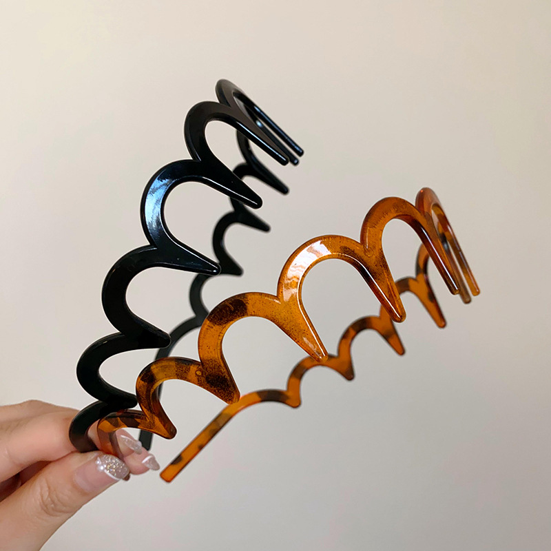 Resin Art Ocean - Headband Resin Amber Brown Black Bergigi