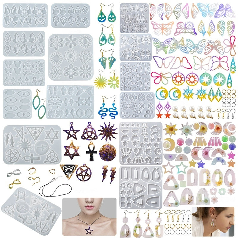 Resin Art Letters - Anting Liontin Silikon Cetakan Epoksi Resin