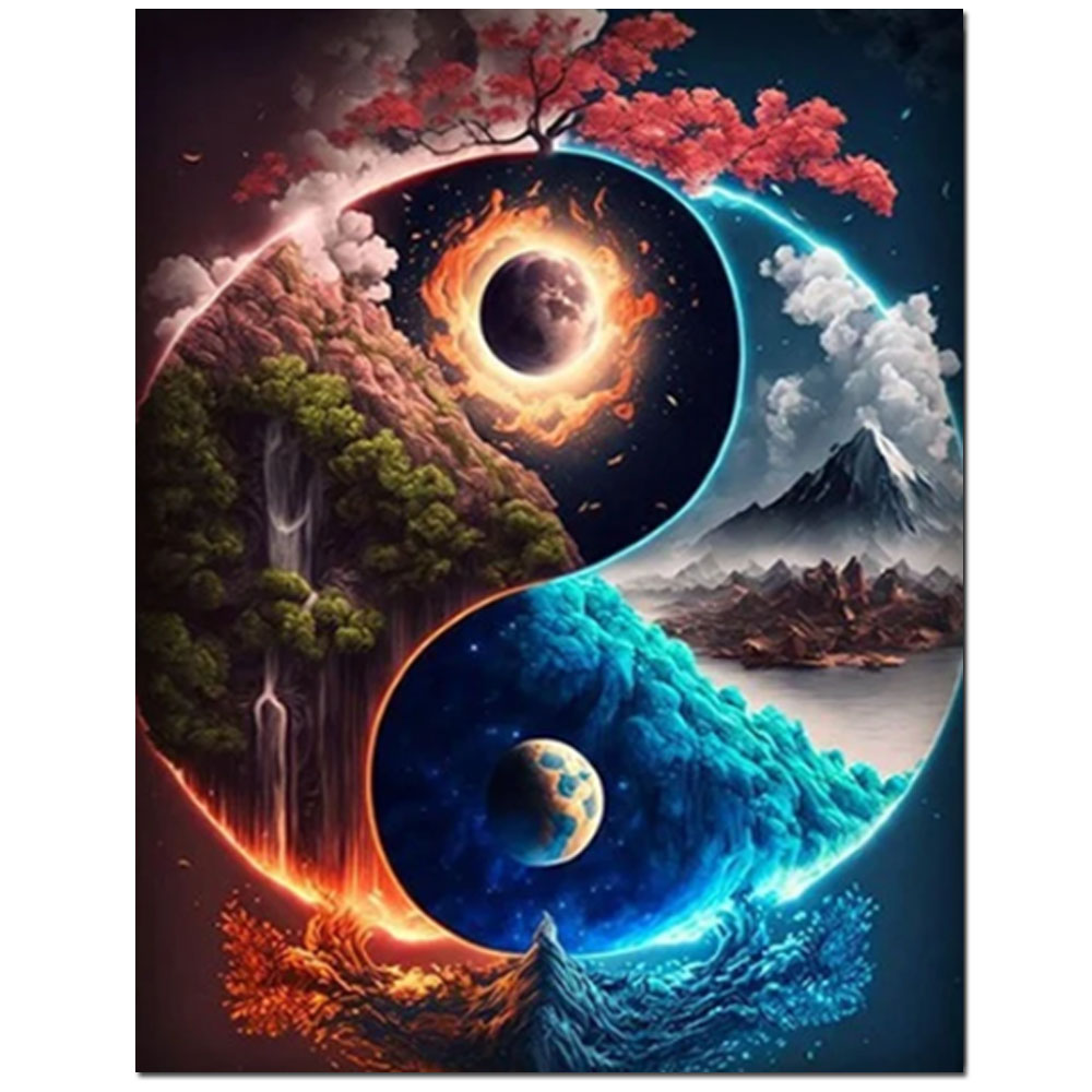 Resin Art World - Seni Lukis Berlian 5D DIY Pemandangan