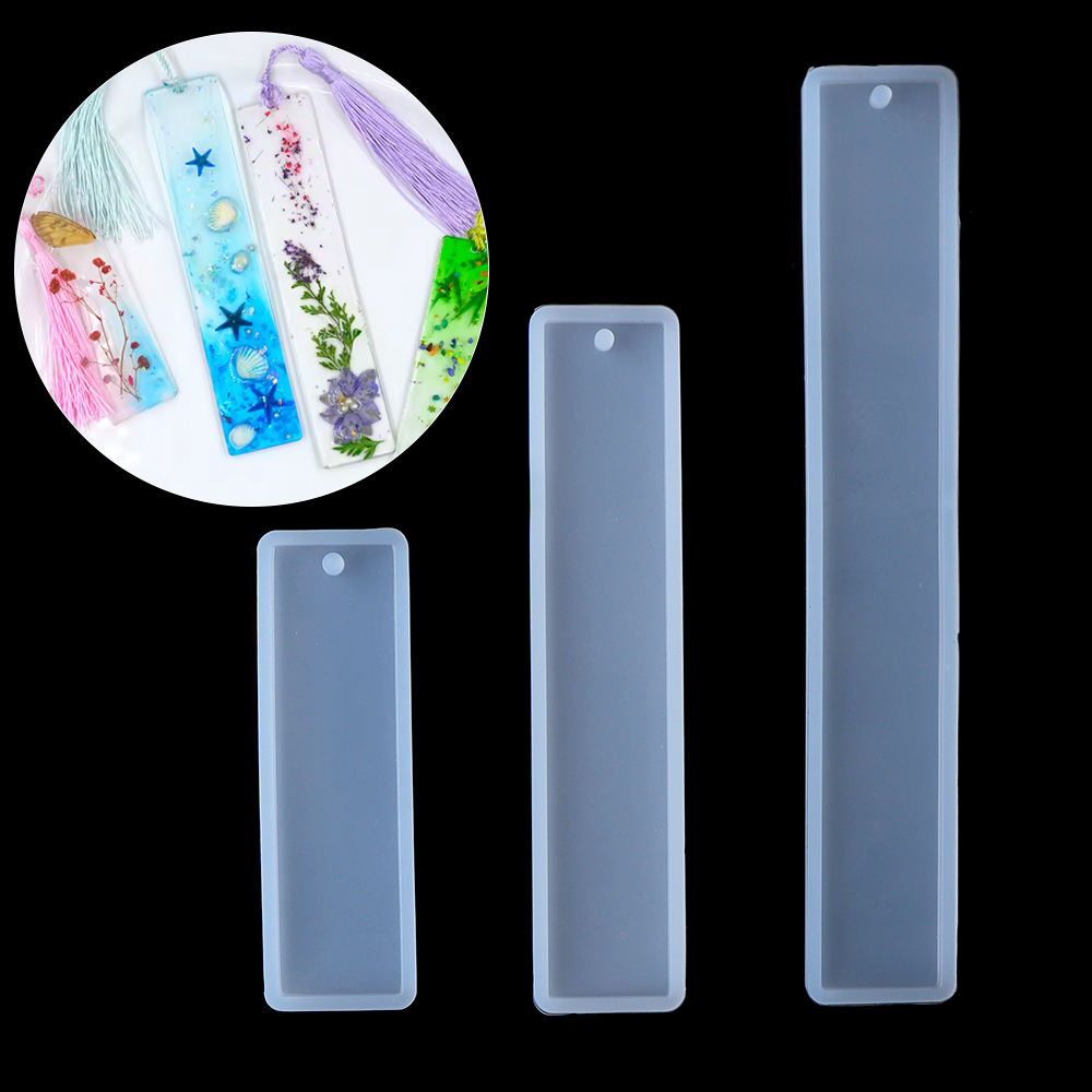 Resin Art Bookmark - 1 Buah Cetakan Silikon Pembatas Buku