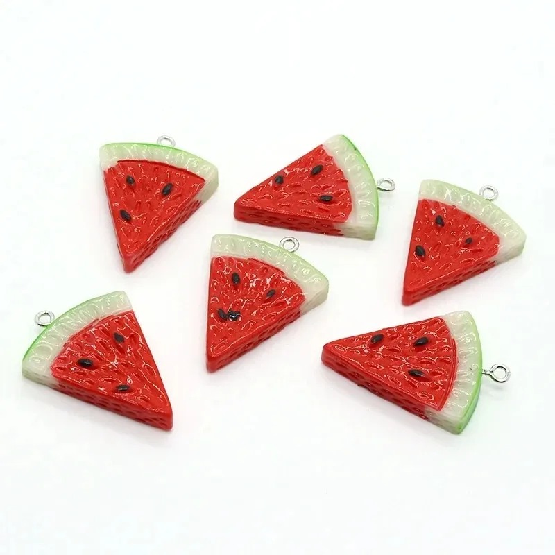 Resin Art Essentials - 10 Buah Liontin Buah Mini Segitiga