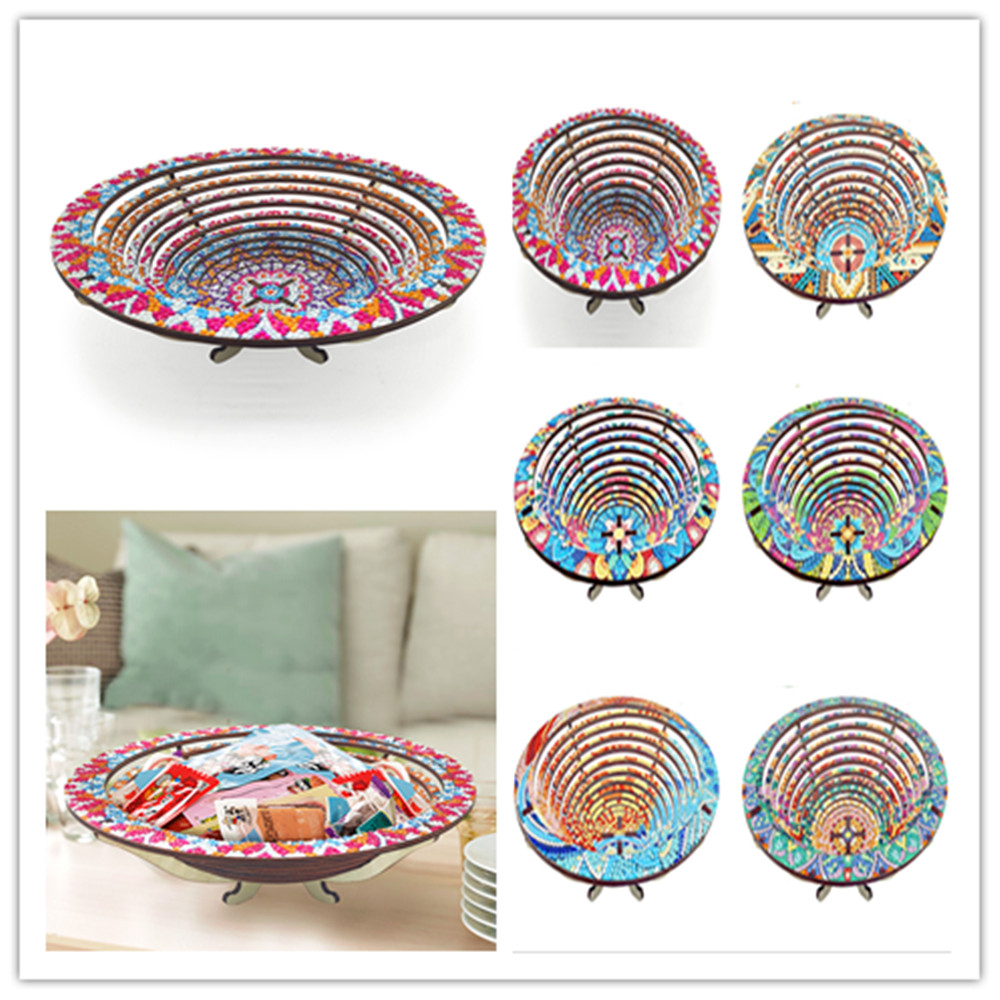 Resin Art Wooden Tray - Kerajinan Seni Baki Lukisan Berlian 5D