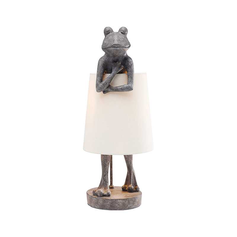 Resin Art Floor Design - Lampu Meja LED Katak Nordik Lampu
