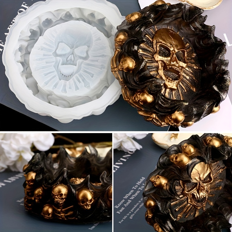Resin Art Kit With Molds - Cetakan asbak, cetakan resin epoksi kerajinan