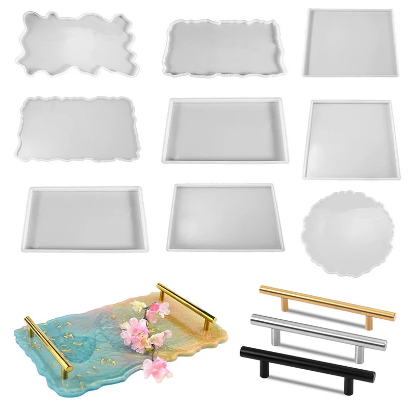 Resin Art Kit With Molds - Baki Cetakan Silikon Resin Epoksi DIY
