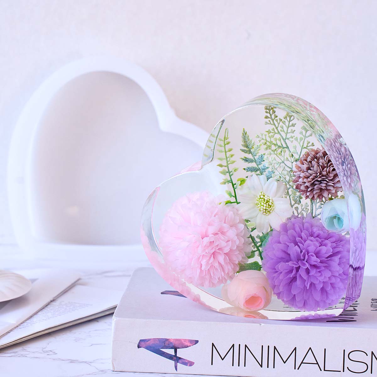 Cetakan Silikon Hati Besar DIY - Resin Art Kit With Molds ulasan dan harga