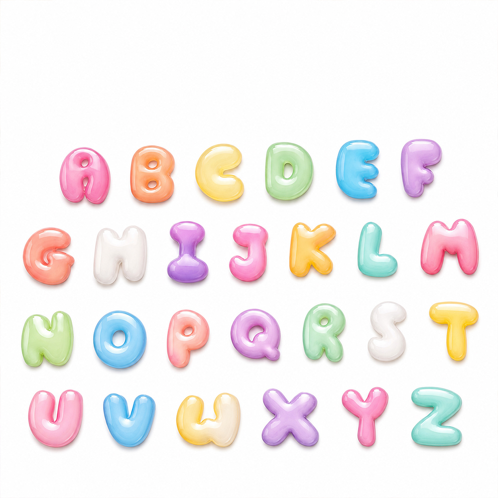Cetakan Silikon Ukuran Mini S0 - Resin Art Letters ulasan dan harga