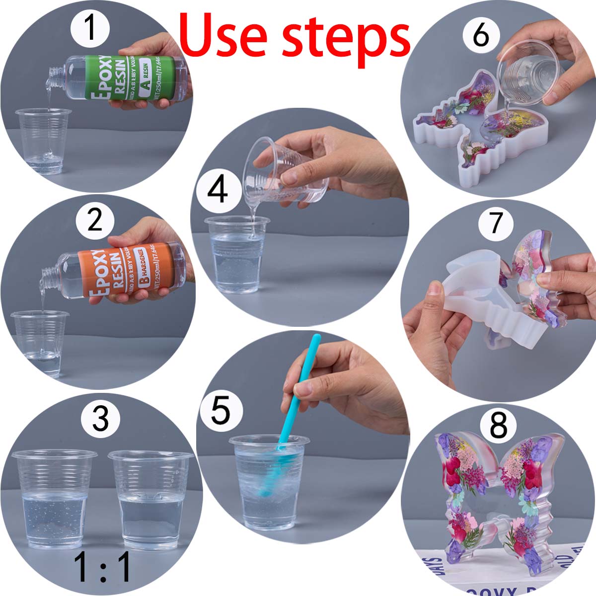 Kit Resin Epoksi Rasio 1:1 Ant - Resin Art Kit With Molds ulasan dan harga