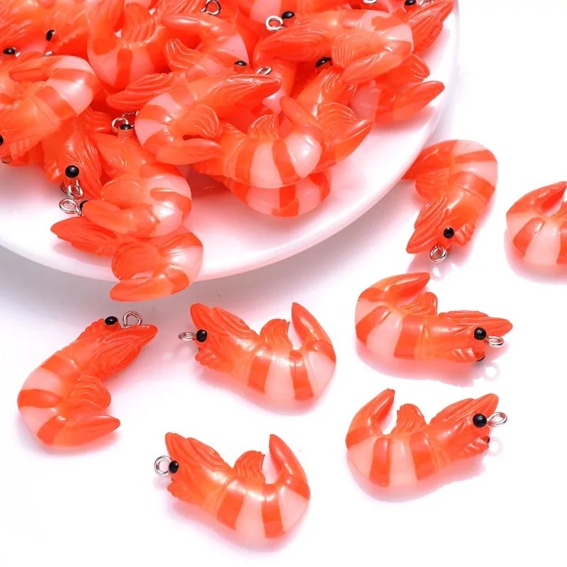 10 Buah Liontin Udang Lobster  - Resin Art Accessories ulasan dan harga