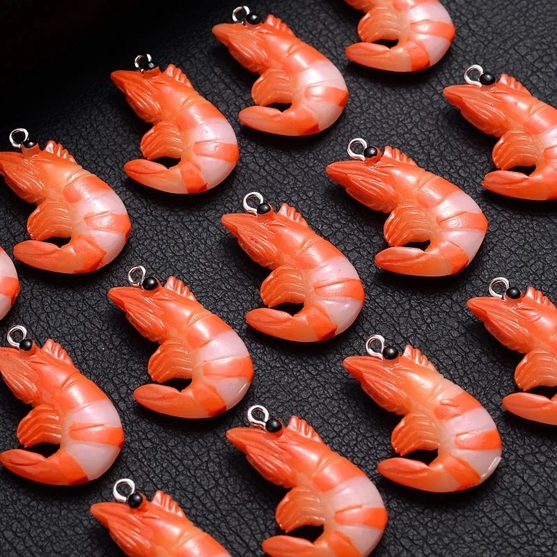 10 Buah Liontin Udang Lobster  - Resin Art Accessories ulasan dan harga