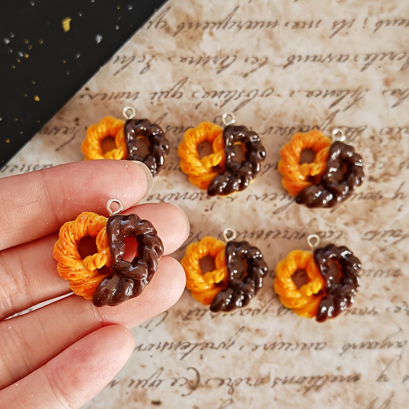 6 Buah Liontin Resin Cokelat B - Resin Art Essentials ulasan dan harga