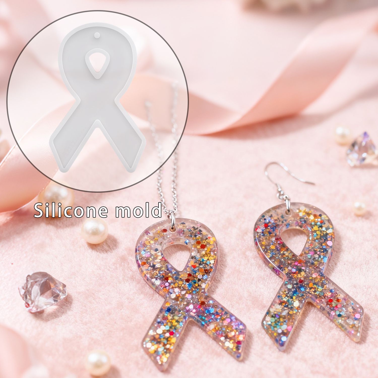 Cetakan Resin Anting Pita DIY, - Resin Art Kit With Molds ulasan dan harga