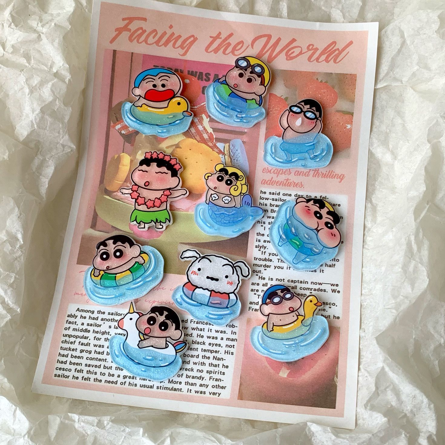 Aksesoris resin Crayon Shin-ch - Resin Art Accessories ulasan dan harga
