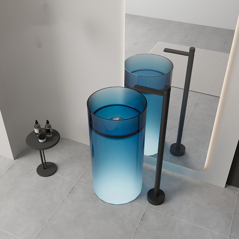 Wastafel Toilet Berdiri Terpad - Resin Art Floor Design ulasan dan harga