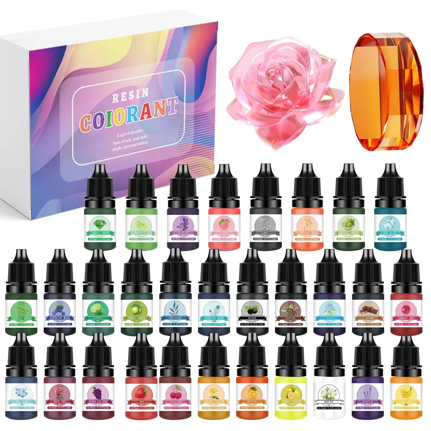 30 Warna 5ml Kit Pigmen Resin  - Resin Art Letters ulasan dan harga