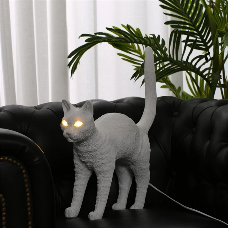Lampu meja kucing Nordic lampu - Resin Art Floor Design ulasan dan harga