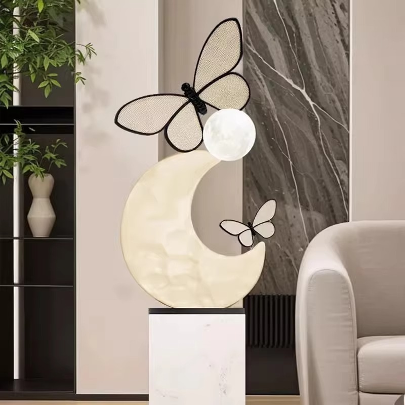 Lampu Lantai Patung Kupu-kupu  - Resin Art Floor Design ulasan dan harga