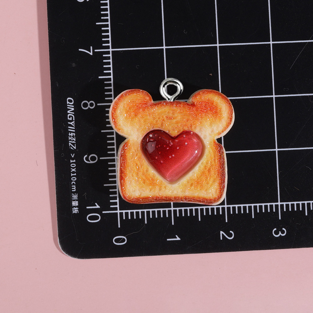 10pcs Resin Charms Bentuk Hati - Resin Art Essentials ulasan dan harga