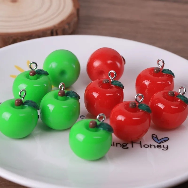10 Buah Liontin Buah Mini 3D R - Resin Art Accessories ulasan dan harga