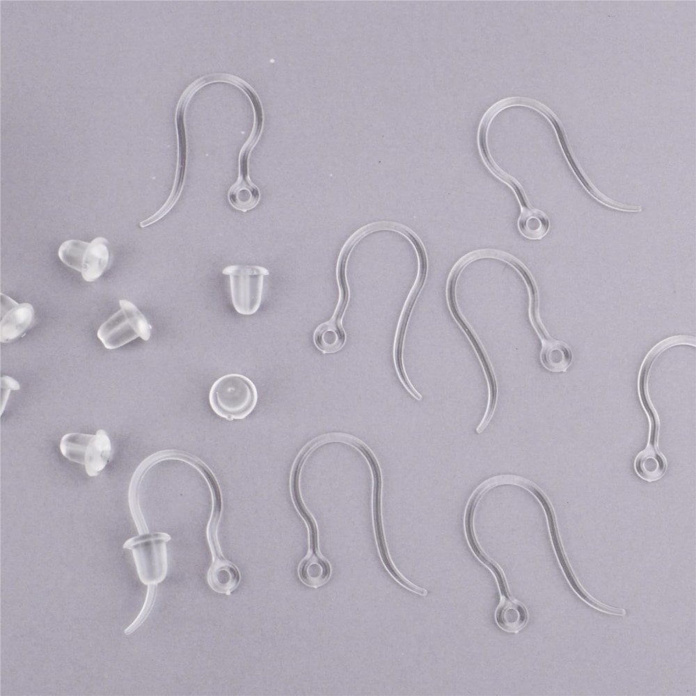 40 pcs Pengait Anting Plastik  - Resin Art Essentials ulasan dan harga